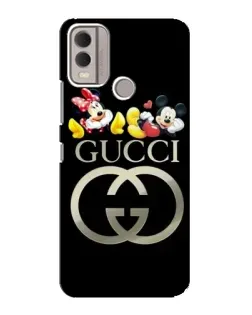 Чехол для Nokia C22 с картинкой «Gucci — герои Disney»