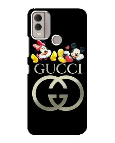 Чехол для Nokia C22 с картинкой «Gucci — герои Disney»
