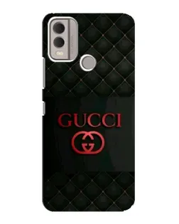 Чехол для Nokia C22 с картинкой «Gucci — стеганый черный»