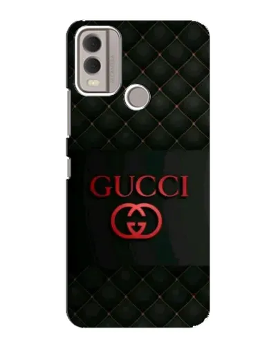 Чехол для Nokia C22 с картинкой «Gucci — стеганый черный»