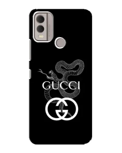 Чехол для Nokia C22 с картинкой «Gucci — серебряная змея»