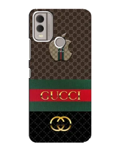 Чехол для Nokia C22 с картинкой «Gucci — брендированный десерт»