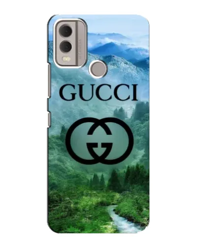 Чехол для Nokia C22 с картинкой «Gucci — горный пейзаж»