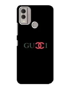 Чехол для Nokia C22 с картинкой «Gucci — красный градиент»