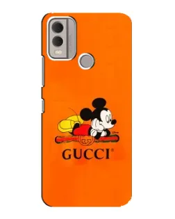 Чохол для Nokia C22 з картинкою «Міккі Маус Gucci — помаранч» Чохол для Nokia C22 з картинкою «Міккі Маус Gucci — помаранч»