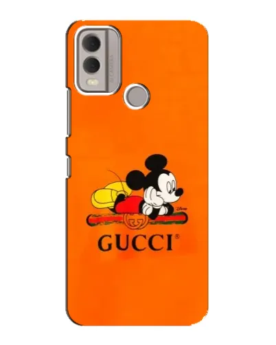 Чохол для Nokia C22 з картинкою «Міккі Маус Gucci — помаранч» Чохол для Nokia C22 з картинкою «Міккі Маус Gucci — помаранч»