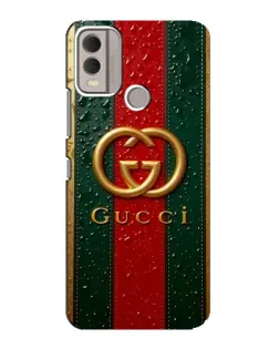 Чохол для Nokia C22 з картинкою «Gucci — фірмова смуга та золото» Чохол для Nokia C22 з картинкою «Gucci — фірмова смуга та золото»