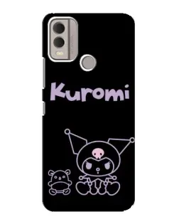 Чехол для Nokia C22 с картинкой «Kuromi — черный минимализм» Чехол для Nokia C22 с картинкой «Kuromi — черный минимализм»