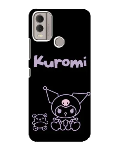 Чехол для Nokia C22 с картинкой «Kuromi — черный минимализм» Чехол для Nokia C22 с картинкой «Kuromi — черный минимализм»