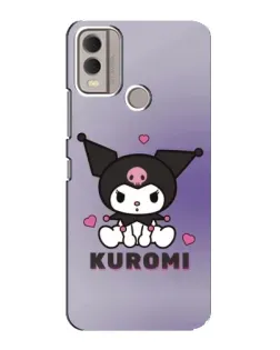 Чехол для Nokia C22 с картинкой «Kuromi — фиолетовый арт»