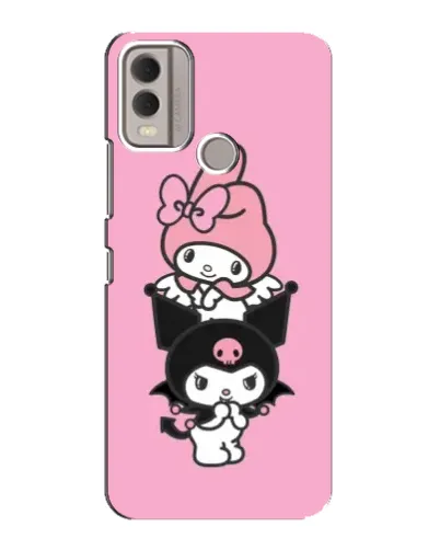 Чехол для Nokia C22 с картинкой «My Melody и Kuromi» Чехол для Nokia C22 с картинкой «My Melody и Kuromi»