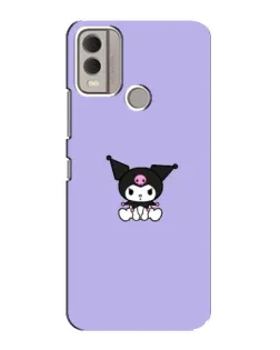 Чехол для Nokia C22 с картинкой «Kuromi — фиолетовый минимализм»