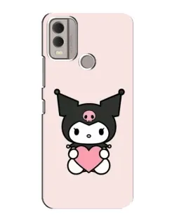 Чехол для Nokia C22 с картинкой «Kuromi и сердце»