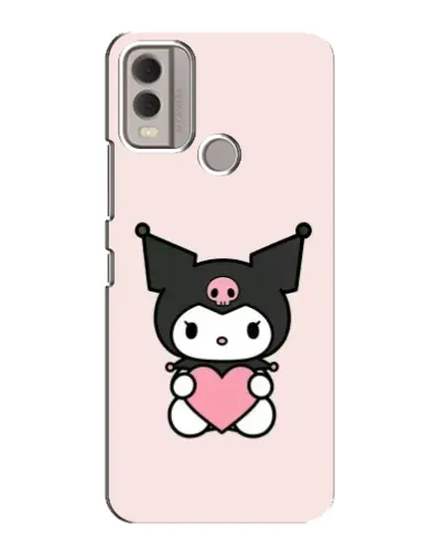 Чехол для Nokia C22 с картинкой «Kuromi и сердце» Чехол для Nokia C22 с картинкой «Kuromi и сердце»