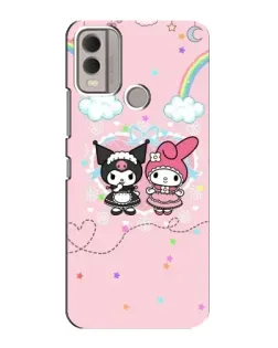 Чехол для Nokia C22 с картинкой «My Melody и Kuromi»