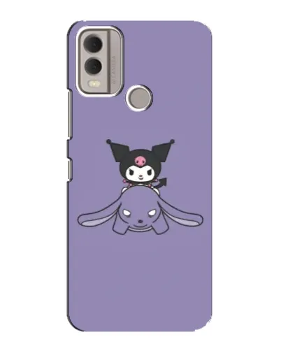 Чехол для Nokia C22 с картинкой «Kuromi на лиловом фоне» Чехол для Nokia C22 с картинкой «Kuromi на лиловом фоне»