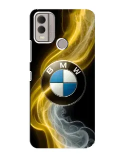 Чехол для Nokia C22 с картинкой «Золотистый дым BMW»