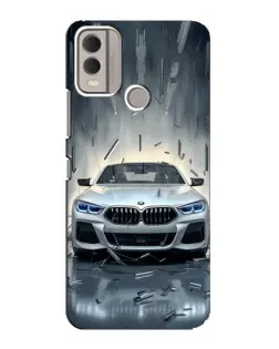 Чехол для Nokia C22 с картинкой «BMW в свете фар»