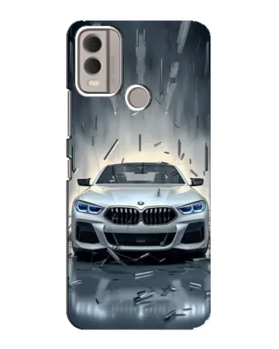 Чехол для Nokia C22 с картинкой «BMW в свете фар» Чехол для Nokia C22 с картинкой «BMW в свете фар»