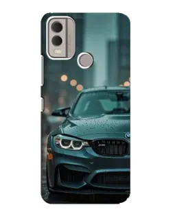 Чехол для Nokia C22 с картинкой «BMW в огнях города»