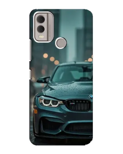 Чехол для Nokia C22 с картинкой «BMW в огнях города» Чехол для Nokia C22 с картинкой «BMW в огнях города»