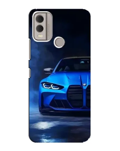 Чехол для Nokia C22 с картинкой «Голубая BMW M4» Чехол для Nokia C22 с картинкой «Голубая BMW M4»
