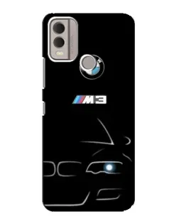 Чехол для Nokia C22 с картинкой «Минималистичный принт BMW M3»