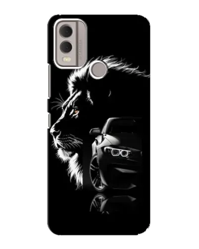 Чехол для Nokia C22 с картинкой «BMW и лев» Чехол для Nokia C22 с картинкой «BMW и лев»