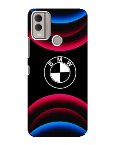 Чехол для Nokia C22 с картинкой «Логотип BMW и неоновые дуги» Чехол для Nokia C22 с картинкой «Логотип BMW и неоновые дуги»