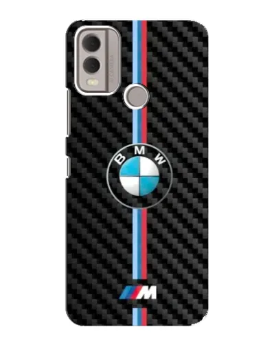 Чехол для Nokia C22 с картинкой «Эмблема BMW и карбон» Чехол для Nokia C22 с картинкой «Эмблема BMW и карбон»