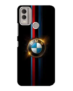 Чехол для Nokia C22 с картинкой «BMW M-Power неон»