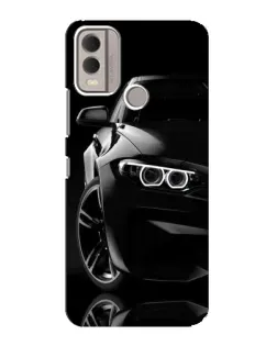 Чохол для Nokia C22 з картинкою «Чорна BMW — профіль»