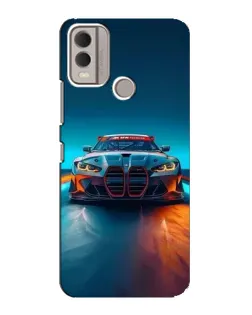 Чохол для Nokia C22 з картинкою «BMW — вогні неону»