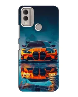 Чохол для Nokia C22 з картинкою «BMW — золота емблема»