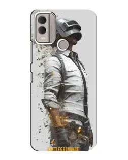 Чехол для Nokia C22 с картинкой «PUBG — боец в пыли»