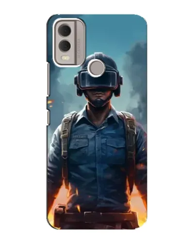 Чехол для Nokia C22 с картинкой «PUBG — реалистичный герой» Чехол для Nokia C22 с картинкой «PUBG — реалистичный герой»