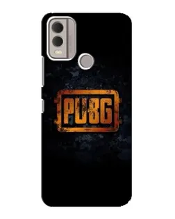 Чехол для Nokia C22 с картинкой «PUBG — золотой логотип»