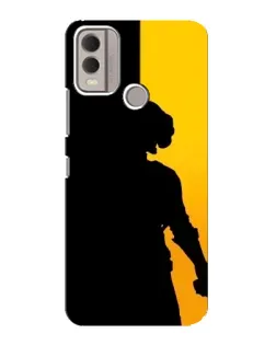 Чехол для Nokia C22 с картинкой «Тень воина PUBG»