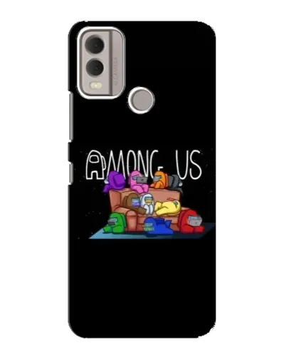 Чехол для Nokia C22 с картинкой «Логотип Among Us» Чехол для Nokia C22 с картинкой «Логотип Among Us»