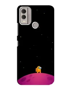 Чехол для Nokia C22 с картинкой «Одинокий герой на планете» Чехол для Nokia C22 с картинкой «Одинокий герой на планете»
