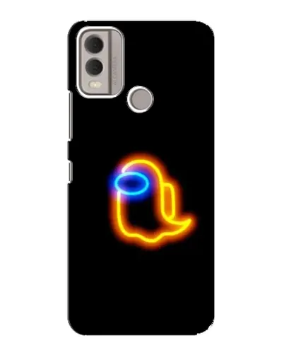 Чехол для Nokia C22 с картинкой «Among Us неоновое сияние» Чехол для Nokia C22 с картинкой «Among Us неоновое сияние»