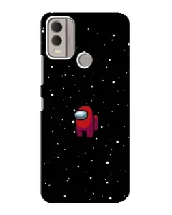 Чехол для Nokia C22 с картинкой «Красный Among Us»