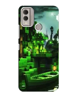Чехол для Nokia C22 с картинкой «Minecraft лесной пейзаж» Чехол для Nokia C22 с картинкой «Minecraft лесной пейзаж»