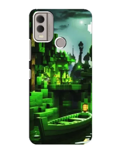 Чехол для Nokia C22 с картинкой «Minecraft лесной пейзаж» Чехол для Nokia C22 с картинкой «Minecraft лесной пейзаж»