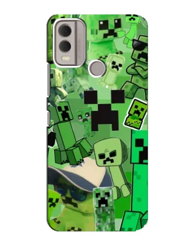 Чехол для Nokia C22 с картинкой «Криперы Minecraft» Чехол для Nokia C22 с картинкой «Криперы Minecraft»