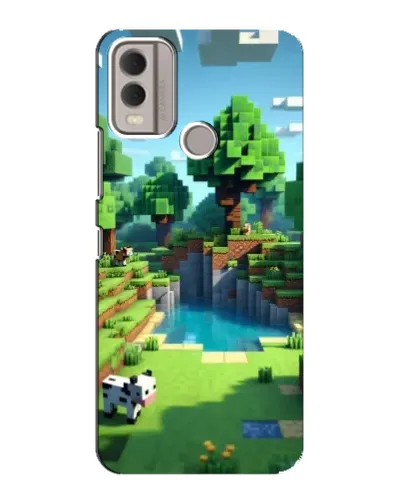 Чехол для Nokia C22 с картинкой «Minecraft летний день» Чехол для Nokia C22 с картинкой «Minecraft летний день»
