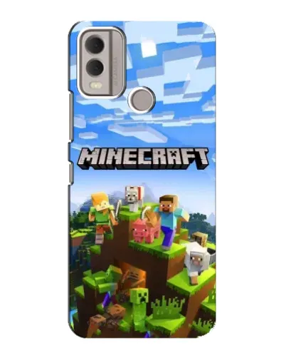 Чехол для Nokia C22 с картинкой «Minecraft классический мир» Чехол для Nokia C22 с картинкой «Minecraft классический мир»