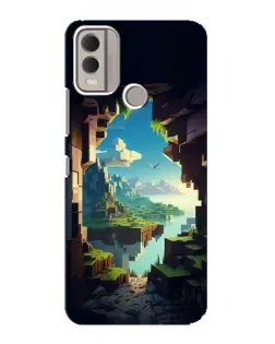 Чехол для Nokia C22 с картинкой «Вид из пещеры»