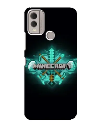 Чехол для Nokia C22 с картинкой «Minecraft Diamond лого» Чехол для Nokia C22 с картинкой «Minecraft Diamond лого»