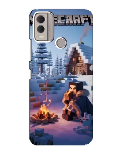 Чехол для Nokia C22 с картинкой «Зимний Minecraft» Чехол для Nokia C22 с картинкой «Зимний Minecraft»